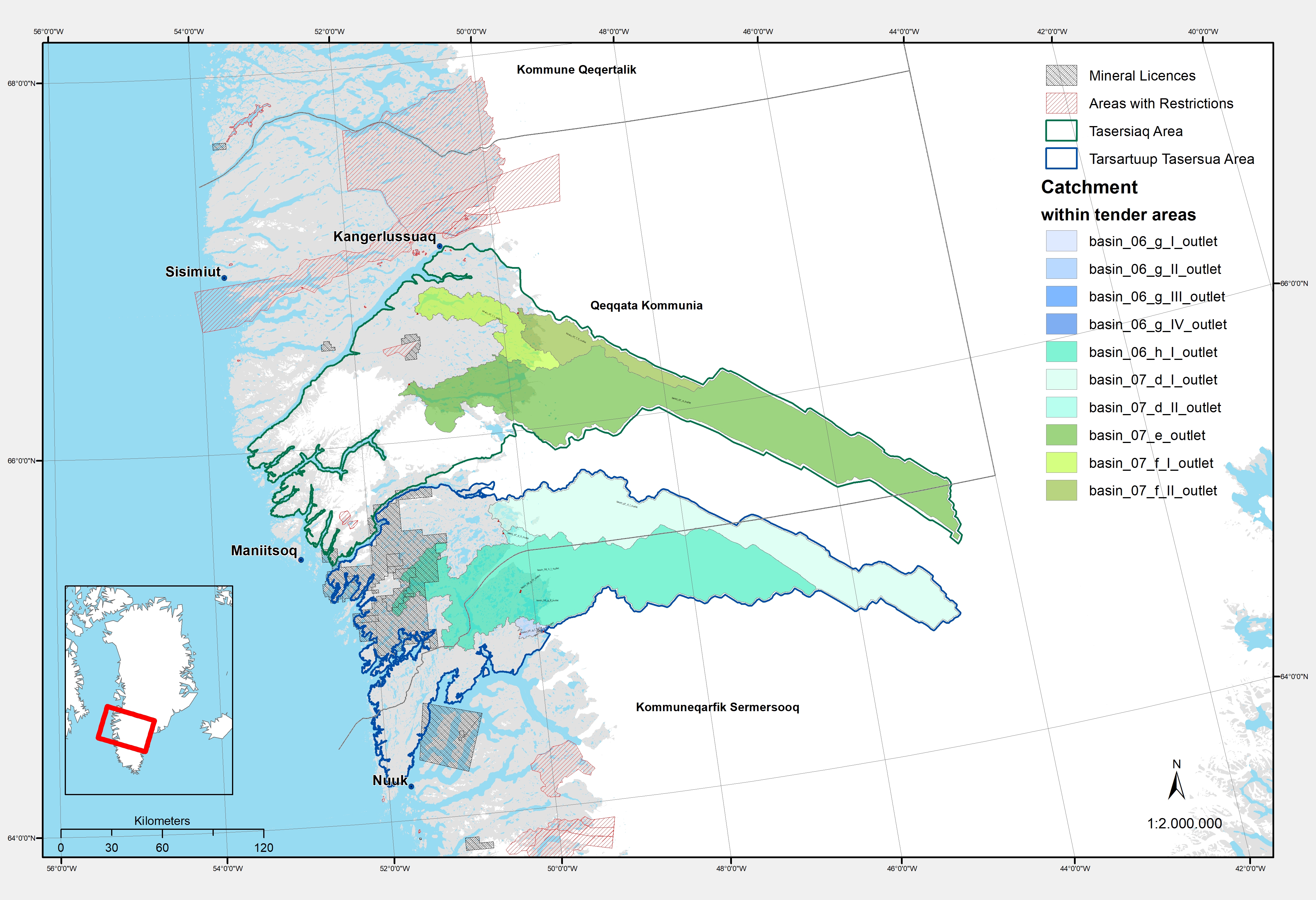 Map for Tender Area